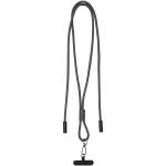 SMART 65W RPET Ladekabel mit Lanyard Schwarz