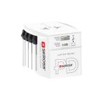 SKROSS® MUV AC65PD world adapter with USB-C cable White