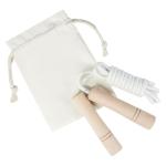 Denise wooden skipping rope in cotton pouch Wooden