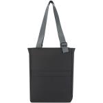 Aqua 14" GRS recycled water resistant laptop tote bag 14L Black