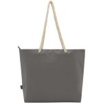 Panama GRS recycled beach cooler tote bag with cord handles 23L Convoy grey