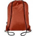 Oriole RPET drawstring bag with zipped front pocket 5L Brick