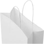 Kraftpapiertasche 80 g/m² mit gedrehten Griffen – 25 × 11 × 32 cm Weiß