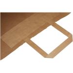 Kraftpapiertasche 80-90 g/m² mit flachen Griffen – 32 × 12 × 40 cm Natur