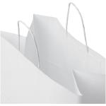 Kraftpapiertasche 80-90 g/m² mit gedrehten Griffen – 34 × 20 × 35 cm Weiß
