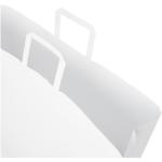Kraft 90-100 g/m2 paper bag with flat handles - XX large White