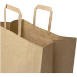 Kraft 80–90 g/m² Papiertasche mit flachen Griffen – 32 × 17 × 39 cm Natur