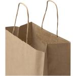 Kraft 80–90 g/m² Papiertasche mit Kordelgriffen – 25 × 15 × 32 cm Natur