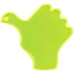 RFX™ S-12 thumb reflective PVC sticker Neon yellow