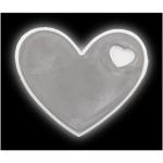 RFX™ S-12 heart M reflective PVC sticker White