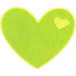 RFX™ S-12 heart M reflective PVC sticker Neon yellow