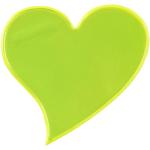 RFX™ S-12 heart L reflective PVC sticker Neon yellow