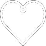 RFX™ H-09 heart reflective TPU hanger Neon yellow
