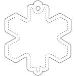 RFX™ H-10 snowflake reflective TPU hanger White