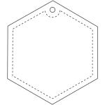 RFX™ H-12 hexagon reflective PVC hanger White