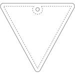 RFX™ H-12 inverted triangle reflective PVC hanger Neon yellow