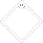 RFX™ H-20 diamond reflective PVC hanger large Neon yellow