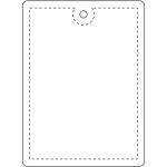 RFX™ H-12 rechteckiger, leichter, reflektierender PVC-Anhänger – groß Neongelb