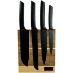 SCX.design K04 kitchen knives and cutting board set Timber