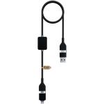 SCX.design C32 60W Ladekabel mit Schalter und Leuchtlogo Schwarz