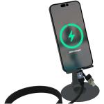 SCX.design O34 360° Smartphonehalterung mit 240W 4 in 1 Ladekabel Silbergrau