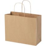 Kraftpapiertasche 120 g/m² mit gedrehten Griffen – 31 × 12 × 25 cm Natur