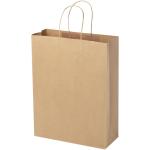 Kraftpapiertasche 120 g/m² mit gedrehten Griffen – 31 × 12 × 41 cm Natur