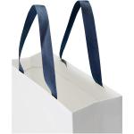 Smartfold Papiertüte, 210 g/m², mit Bandgriffen und Glanzlaminierung – 31 x 12 x 31 cm Blau