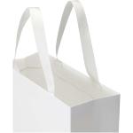 Smartfold Papiertüte, 210 g/m², mit Bandgriffen und matter Laminierung – 31 x 12 x 31 cm Weiß