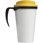 Brite-Americano® grande 350 ml insulated mug Black/yellow