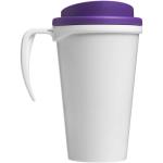 Brite-Americano® grande 350 ml insulated mug White/purple