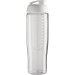 H2O Active® Tempo 700 ml Sportflasche mit Klappdeckel und Infusor Transparent weiß