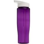 H2O Active® Tempo 700 ml Sportflasche mit Ausgussdeckel, lila Lila, weiß