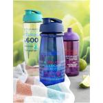 H2O Active® Pulse 600 ml flip lid sport bottle Transparent green