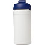 Baseline® Plus 500 ml Sportflasche mit Klappdeckel Weiß/blau