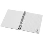 Desk-Mate® A6 farbiges Notizbuch mit Spiralbindung Schwarz