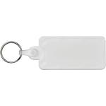 Kym recycled tyre tread check keychain White