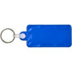 Kym recycled tyre tread check keychain Aztec blue