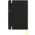Noir medium notebook, black Black, lime