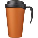 Americano® Grande 350 ml mug with spill-proof lid Orange/black
