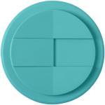 Americano® Eco 350 ml recycelter Becher mit auslaufsicherem Deckel Aquamarinblau