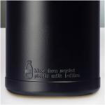 Baseline 500 ml recycelte Sportflasche mit Klappdeckel Schwarz/schwarz