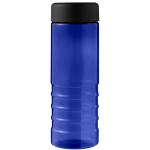 H2O Active® Eco Treble 750 ml Sportflasche mit Drehdeckel, blau Blau,schwarz