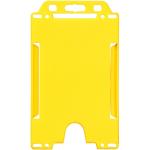 Pierre plastic card holder Yellow