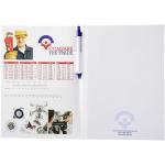 Essential conference pack A4 notepad and pen White/blue