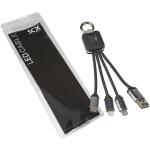 SCX.design C15 quatro light-up cable Black/white
