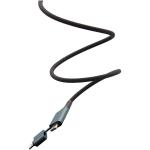 SCX.design C52 100W 4-in-1 rPET magnetic ultra fast charging cable Silver grey