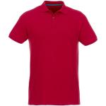 Beryl Poloshirt aus GOTS Bio-Recyclingmaterial für Herren, rot Rot | XS