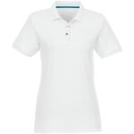 Beryl short sleeve women's GOTS organic recycled polo, white White | XS
