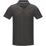 Graphite short sleeve men’s GOTS organic polo, graphite Graphite | XS